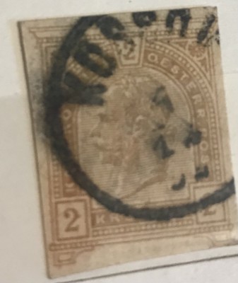 Timbre Austroungaria 2 koroane foto