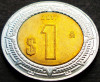 Moneda bimetal 1 NUEVO PESO - MEXIC, anul 2017 *cod 5213 = A.UNC, America Centrala si de Sud