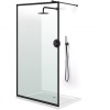 Paravan dus walk-in Aqua Class &reg; Black, model Frame negru, sticla clara, securizata, 90x195 cm