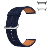 Curea piele, compatibila Samsung Galaxy Watch Ultra2, telescoape Quick Release, 18cm, Midnight Blue