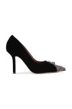 Kurt Geiger London tocuri din piele &icirc;ntoarsă Zip Court culoarea negru, 4987309789