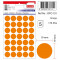 Etichete Autoadezive Color, D19 Mm, 175 Buc/set, Tanex - Orange