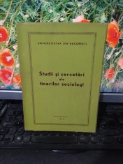 Studii și cercetări ale tinerilor sociologi, București 1970, 195