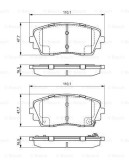 BOSCH 0 986 494 688 set placute frana,frana disc