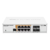 Cumpara ieftin Management Switch, 8 x Gigabit cu PoE-out, 4 x SFP - Mikrotik CRS112-8P-4S-IN