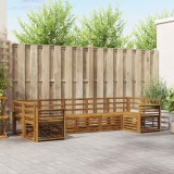 vidaXL Set 7 piese canapele gradina exterior Lemn masiv Acacia natural modular