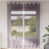 Gossi perdele voile cu oelii 2 buc violet 140x260 cm