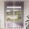Gossi perdele voile cu oelii 2 buc violet 140x260 cm