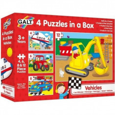 Set 4 puzzle-uri Vehicule (4, 6, 8, 12 piese) foto