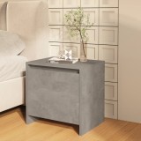 Cumpara ieftin Noptieră, gri beton, 45x34x44,5 cm, lemn prelucrat