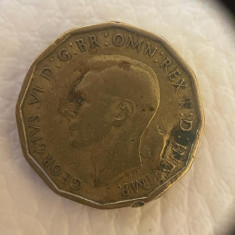Monedă de trei pence din 1945, Regatul Unit