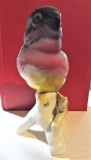 Bibelou vintage din portelan - Pasare colorata - ARPO Curtea de Arges Romania