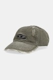 Diesel șapcă de baseball din bumbac C-BALL-UTLT culoarea verde, A18036.0EPBD