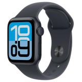 Apple Watch SE (2025), GPS, Carcasa Midnight Aluminium 40mm, Midnight Sport Band - S/M