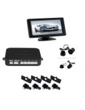 Senzori parcare cu camera video si display LCD de 4.3&quot; S602 tip OEM de 16.5mm Alb