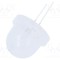 LED 16mm alb cald 900-3600mcd 90&deg; convex POLAM-ELTA
