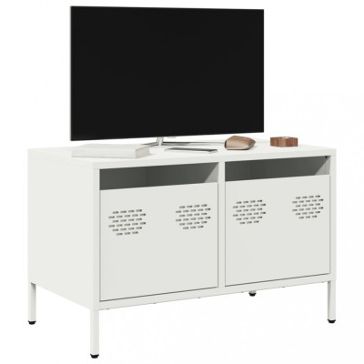 vidaXL Dulap TV, alb, 68x39x43,5 cm, oțel laminat la rece foto