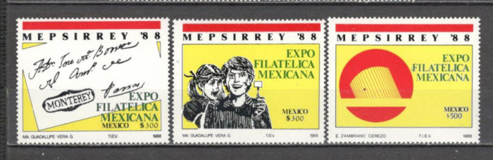 Mexic.1988 Expozitia filatelica MEPSIRREY PM.54