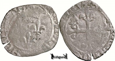 1417-1420, Gros - Carol al VI-lea - Regatul Franței foto