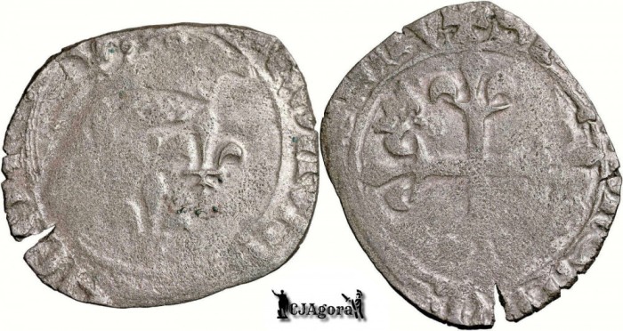 1417-1420, Gros - Carol al VI-lea - Regatul Franței