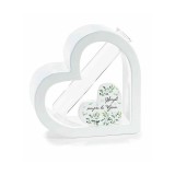 Cumpara ieftin Vaza flori lemn multicolor Inima cm 12 x 3,5 x 12 H