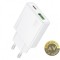 Incarcator Retea Borofone BN25 Wish 30W 3A 1 x USB-A - 1 x USB-C Alb