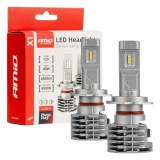 Becuri auto LED H7 AMiO X1 6500K Canbus 40W 12V DC, CSP, 4400 lm, IP67, pentru faruri cu lupa si reflector, seria X1, cod 02966