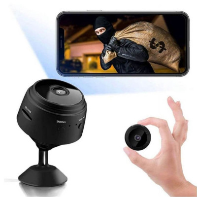 Mini Camera Supraveghere Ascunsa, Wifi, Microcamera Full HD Profesionala cu microfon, Detectarea miscarii, Night Vision foto