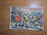 revista pentru copii - arici pogonici - februarie 1960 - poezii , cantece,jocuri ,benzi desenate