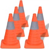 Cumpara ieftin 5 Conuri pop-up pentru trafic rutier, 42 cm