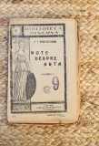 NOTE DESPRE ARTA - G.T. NICULESCU VARONE VOL.I