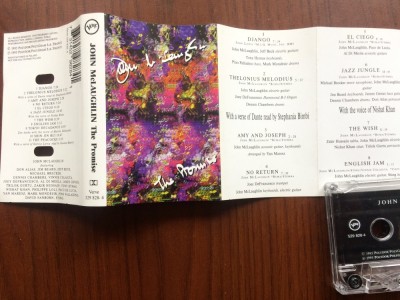 john mclaughlin the promise 1995 caseta audio muzica fusion jazz rock verve rec. foto