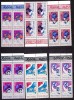 TSV$ - 1967 LP 642 10 ANI DE COSMONAUTICA BLOC X 4 MNH/** LUX, Nestampilat