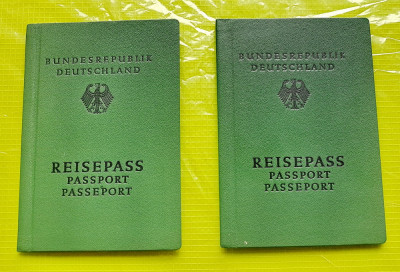 F28-I-2 Pasapoarte vechi Germania Federala 1974. foto