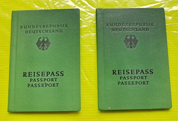F28-I-2 Pasapoarte vechi Germania Federala 1974.