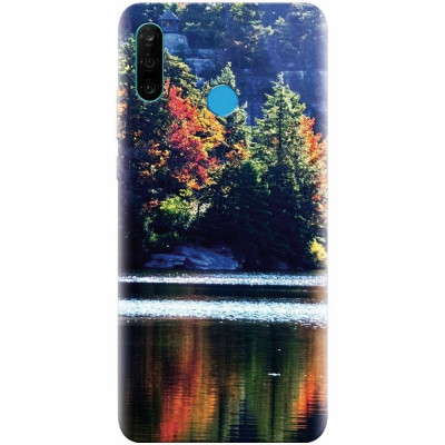 Husa silicon pentru Huawei P30 Lite, Lake Minnewaska Autumn foto