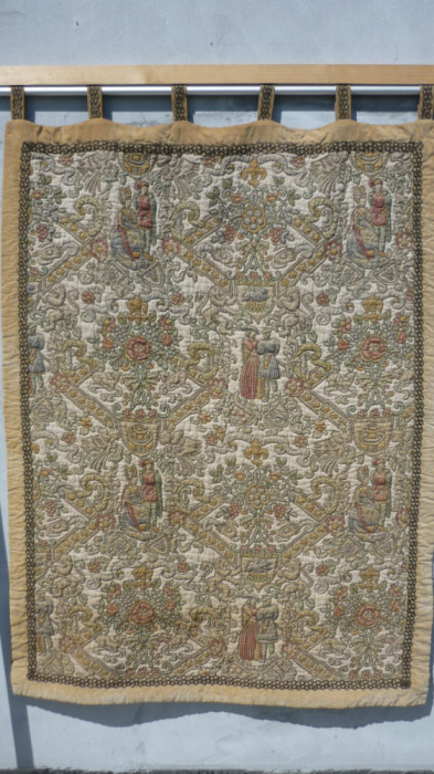 TAPISERIE, BRODERIE BIZANTINA 150/110 cm.