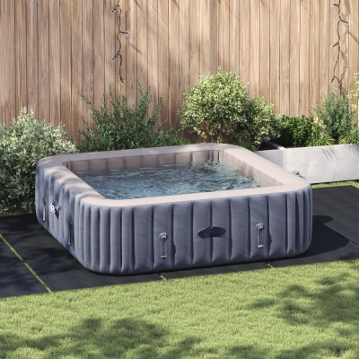 vidaXL Pătură pentru bazin Negru 550 x 280 cm Material textil nețesut foto