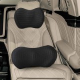 vidaXL Pernă cu pernă Ajustabil 2 pcs Negru Mesh 4D 42012714