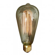 Bec Well, vintage, filament tip Edison, 60 W foto