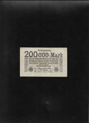 Germania 200000 200 000 marci mark 1923 o singura fata foto