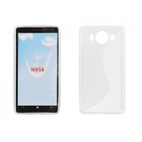 Husa Silicon S-Line Transparenta Microsoft Lumia 950, Protectie Telefon