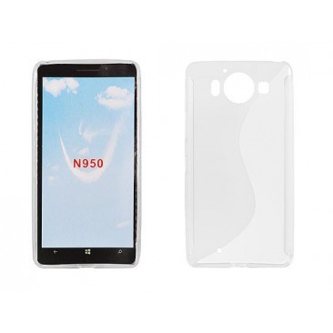 HUSA SILICON S-LINE MICROSOFT LUMIA 950 TRANSPARENT foto