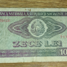 Romania - bancnota de colectie istorica - 10 lei 1966 - circulata, stare buna