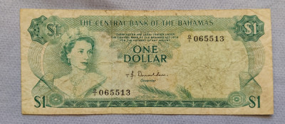 Bahamas - 1 Dollar / dolar (1974) Elizabeth II foto