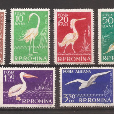 RO 1957, LP. 448 - Fauna din Delta Dunarii, MNH