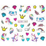 Cumpara ieftin Tatuaj Unghii LUXORISE Unicorn Art, BN-1067