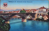CP536N Marburg a D Reichsbr&uuml;cke mit dem Theresienhof circulated Als&oacute;lendva Lendava