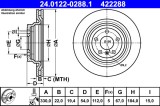 ATE 24.0122-0288.1 Disc frana