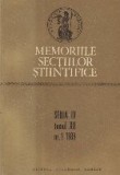 Memoriile Sectiilor Stiintifice, Nr. 1/1989